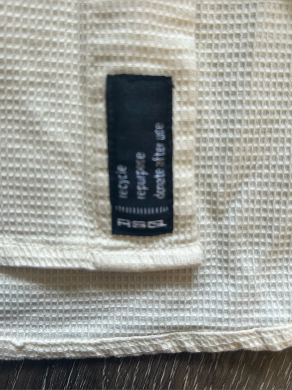 NWT Mens M Oversized RSQ Creme‎ Off White Long Sleeve Buton Down Shirt Tillys